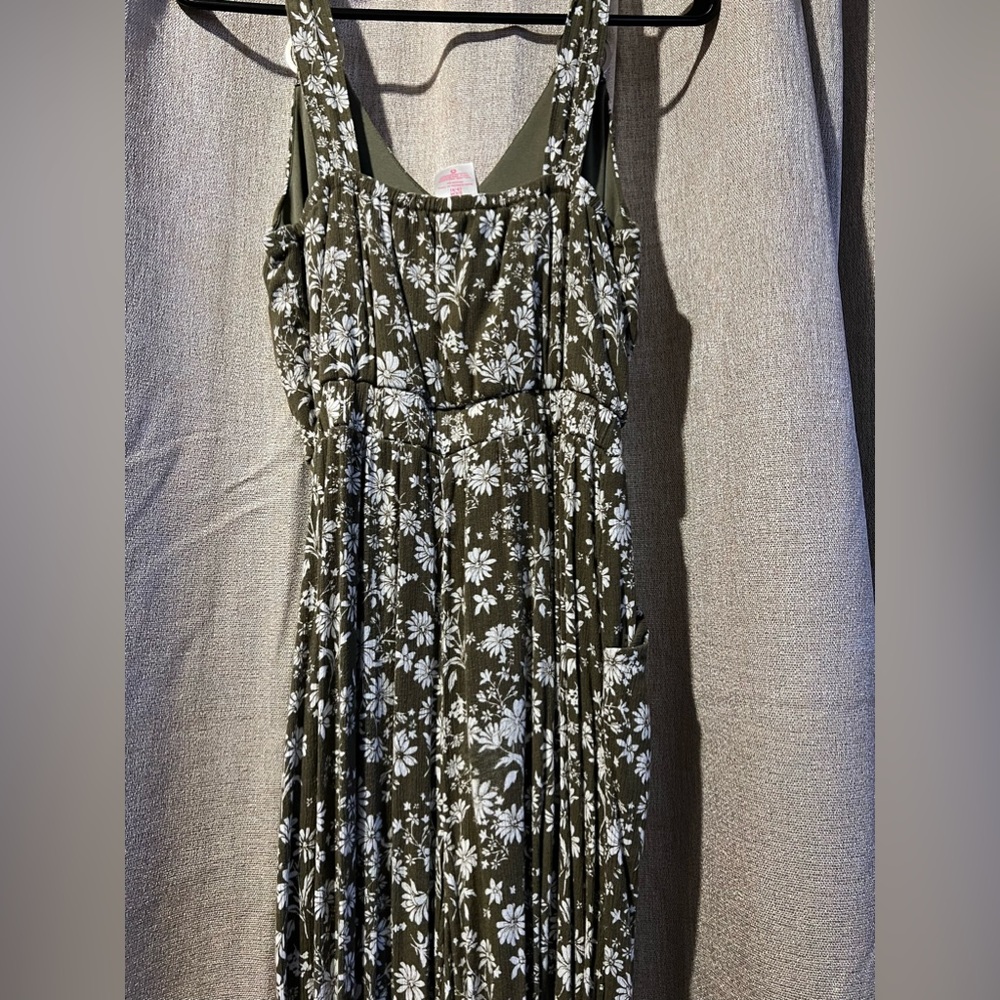 Green flowery jumpsuit - Picture 5 of 5